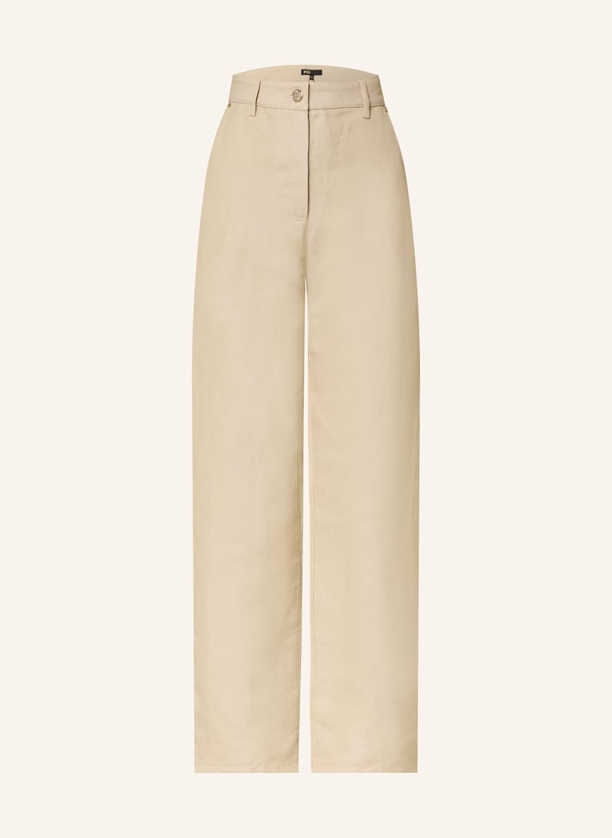 maje Marlenehose mit Leinen: CREME