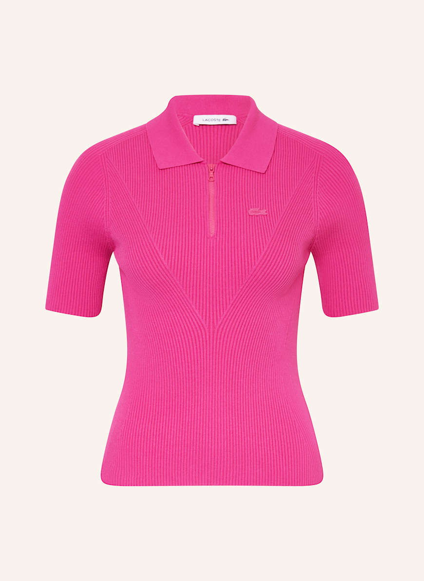 LACOSTE Strickshirt: FUCHSIA