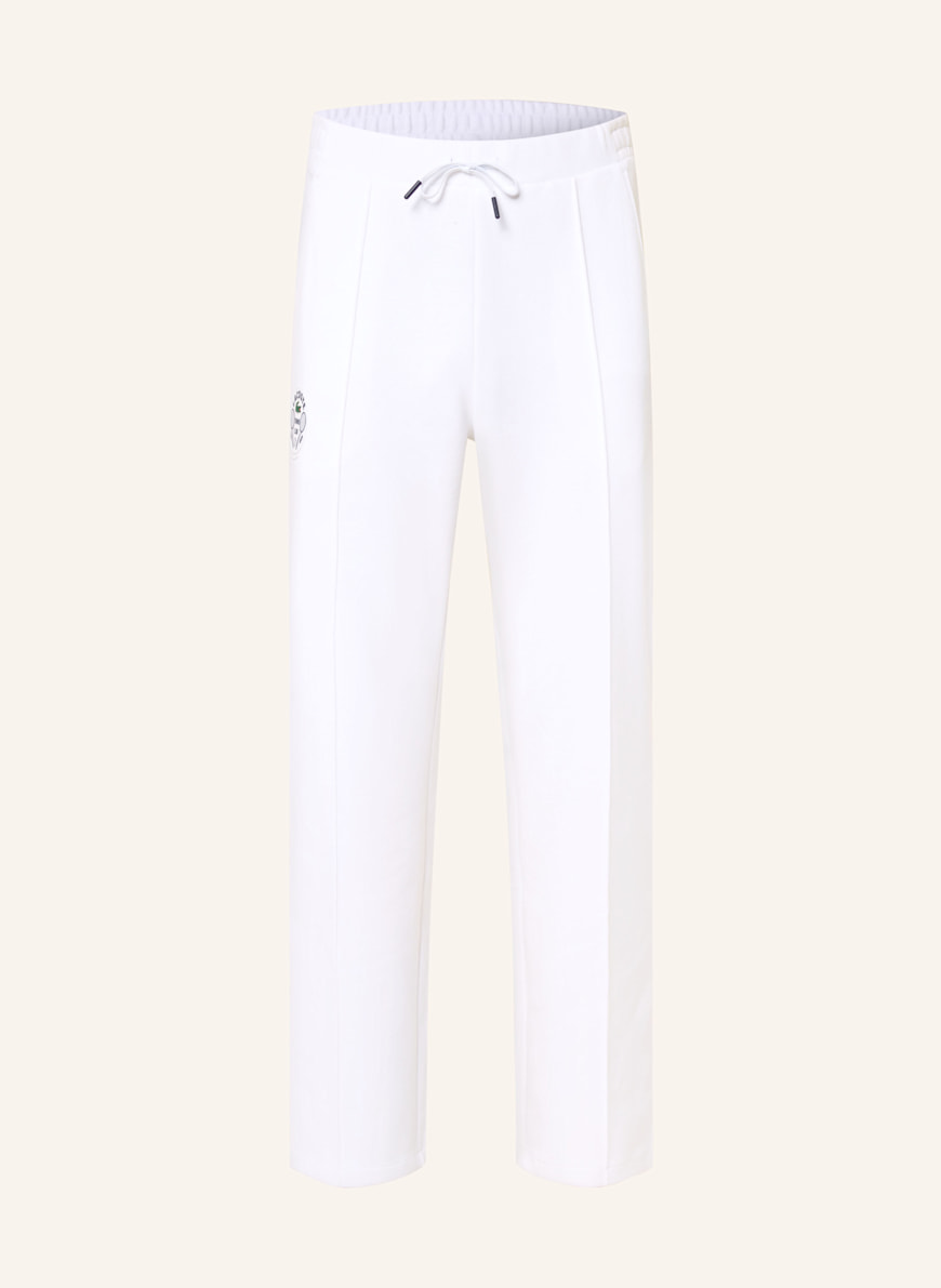 LACOSTE Piqué-Trainingshose: WEISS