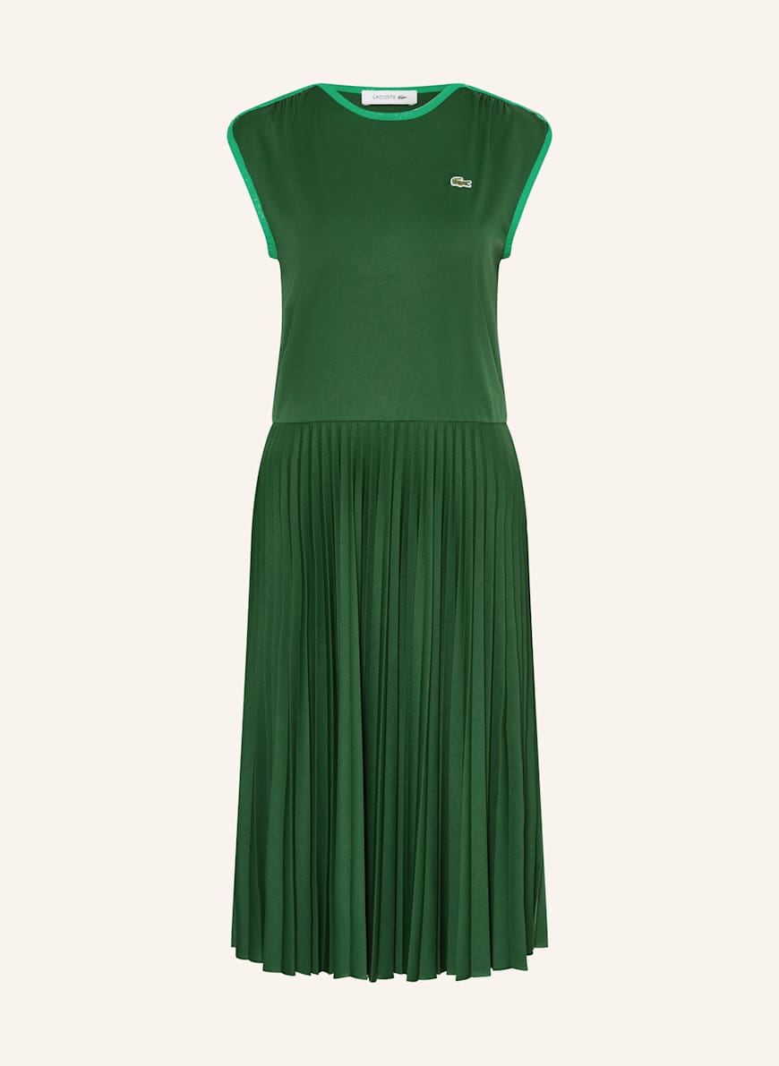 LACOSTE Kleid: DUNKELGRÜN