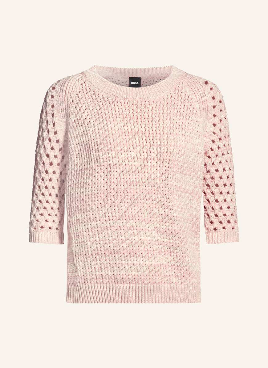 BOSS Pullover FUNIMA: ROSÉ/ CREME