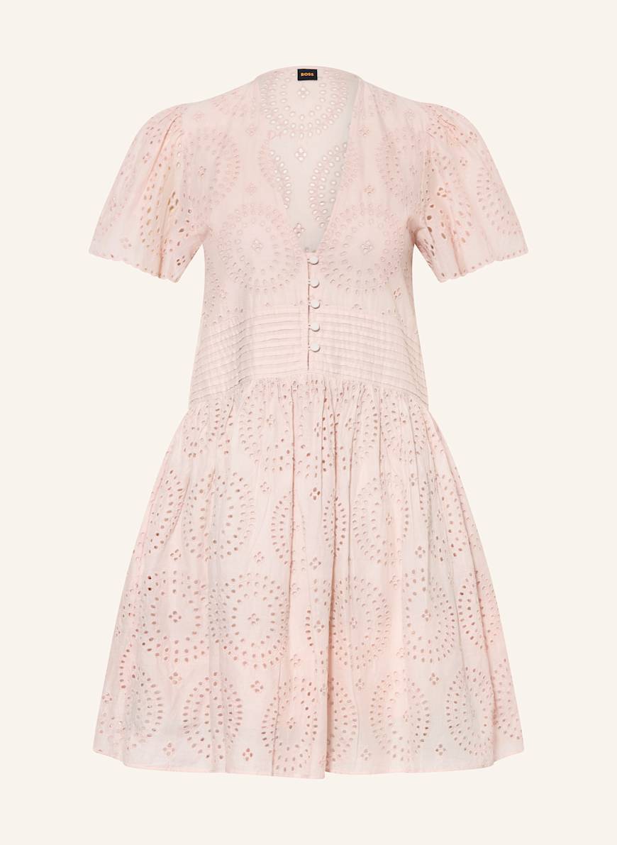 BOSS Kleid DEBRODY aus Lochspitze: HELLROSA
