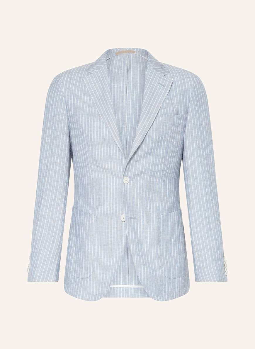 BOSS Anzugsakko HESTON Slim Fit mit Leinen: 451 LIGHT/PASTEL BLUE
