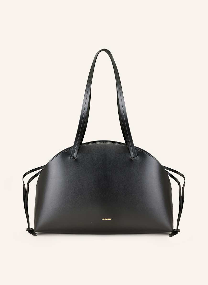 JIL SANDER Schultertasche CURVE MEDIUM: SCHWARZ
