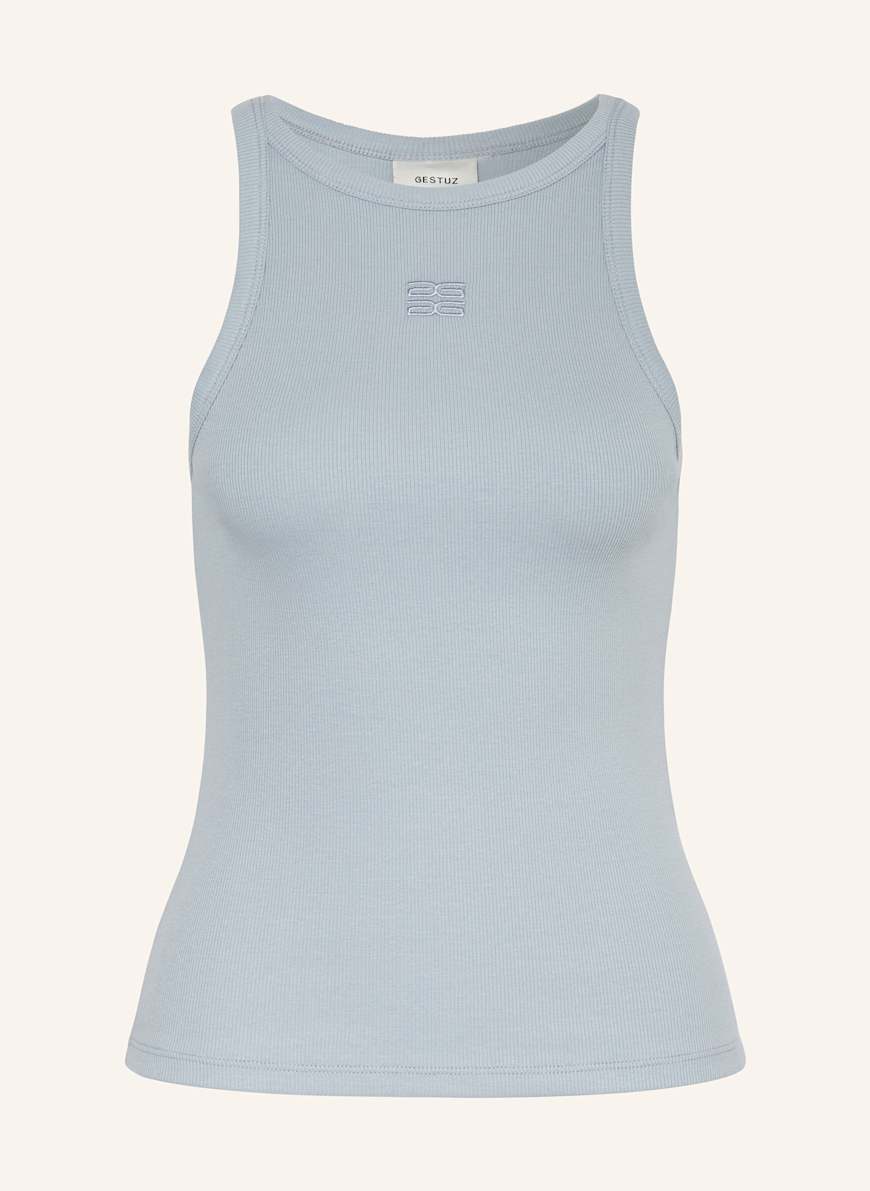 GZdrew Logo Scoop Tank 2.0 | Grey Blue GZdrew Logo Scoop Tank 2.0 | Grey Blue