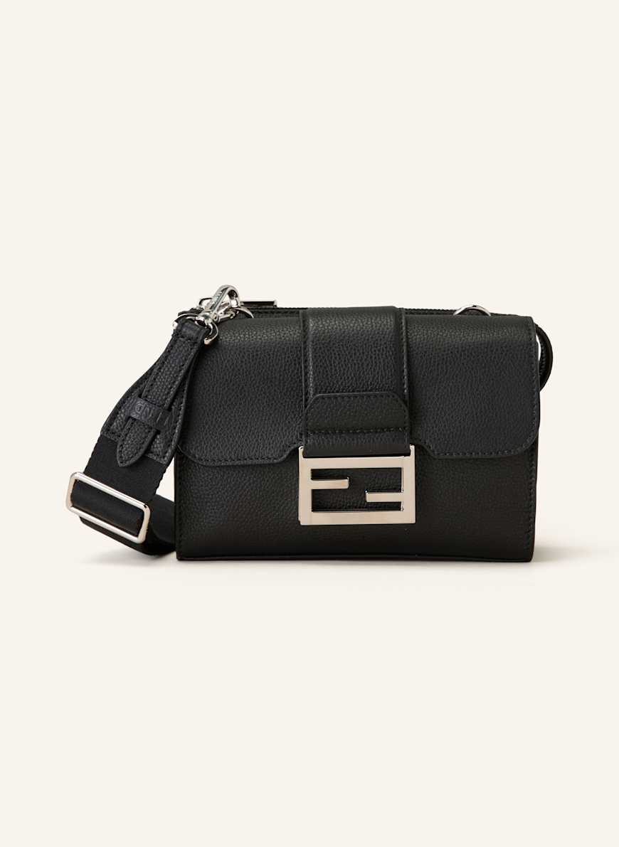 FENDI Umhängetasche BAGUETTE DOUBLE: SCHWARZ