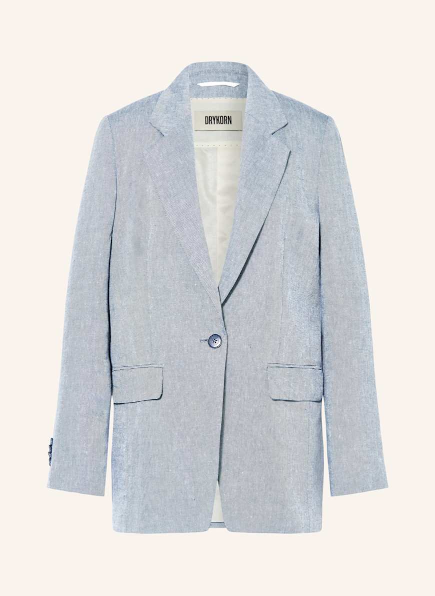 DRYKORN Blazer GLENDALE mit Leinen: BLAU