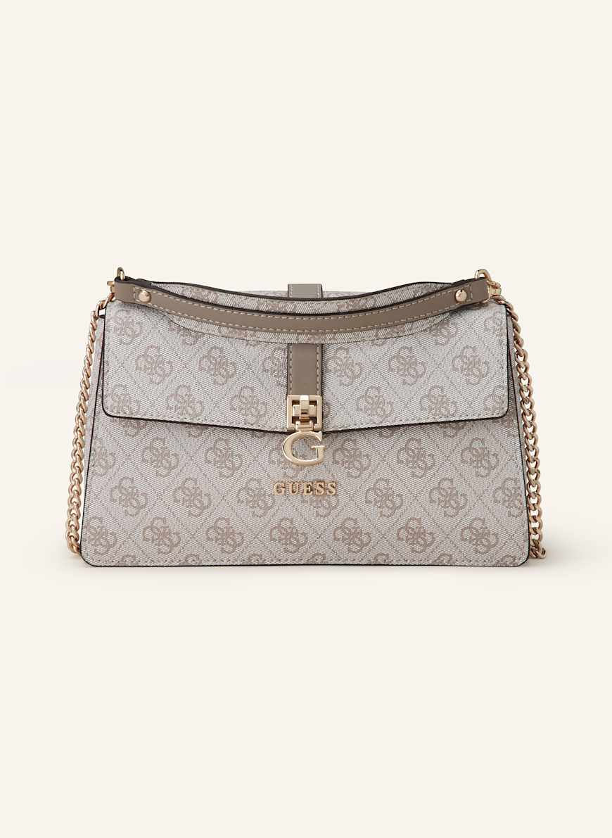 GUESS Umhängetasche ZAMIRA: HELLGRAU/ TAUPE