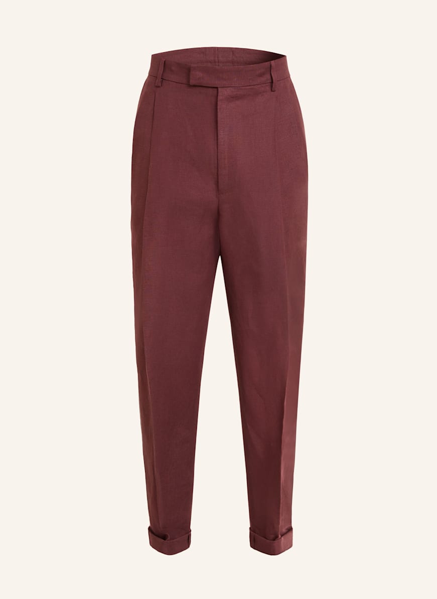 DOLCE & GABBANA Leinenhose Extra Slim Fit: DUNKELROT