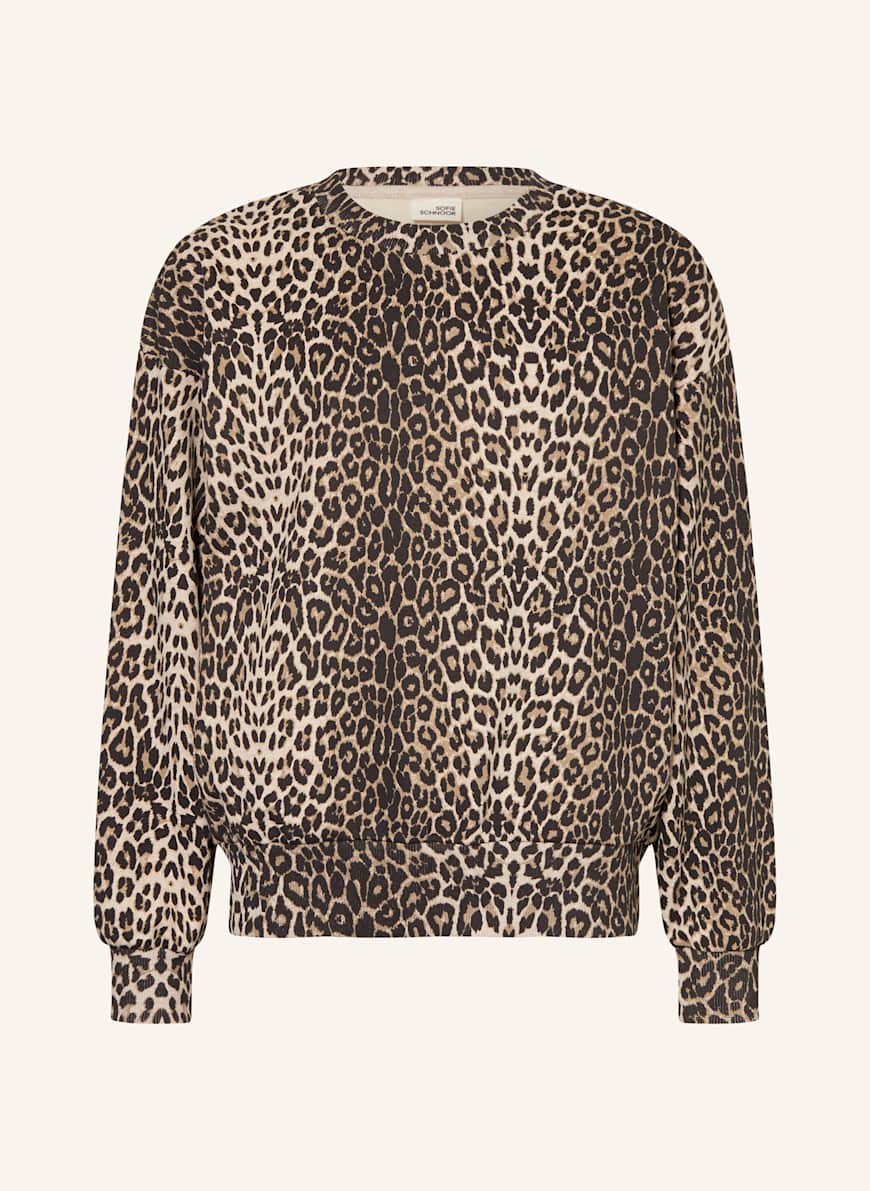 SOFIE SCHNOOR Mikina ELISY: HNĚDÁ/ TMAVĚ HNĚDÁ