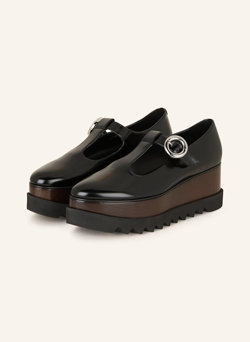 STELLA McCARTNEY Plateau-Loafer ELYSE: SCHWARZ