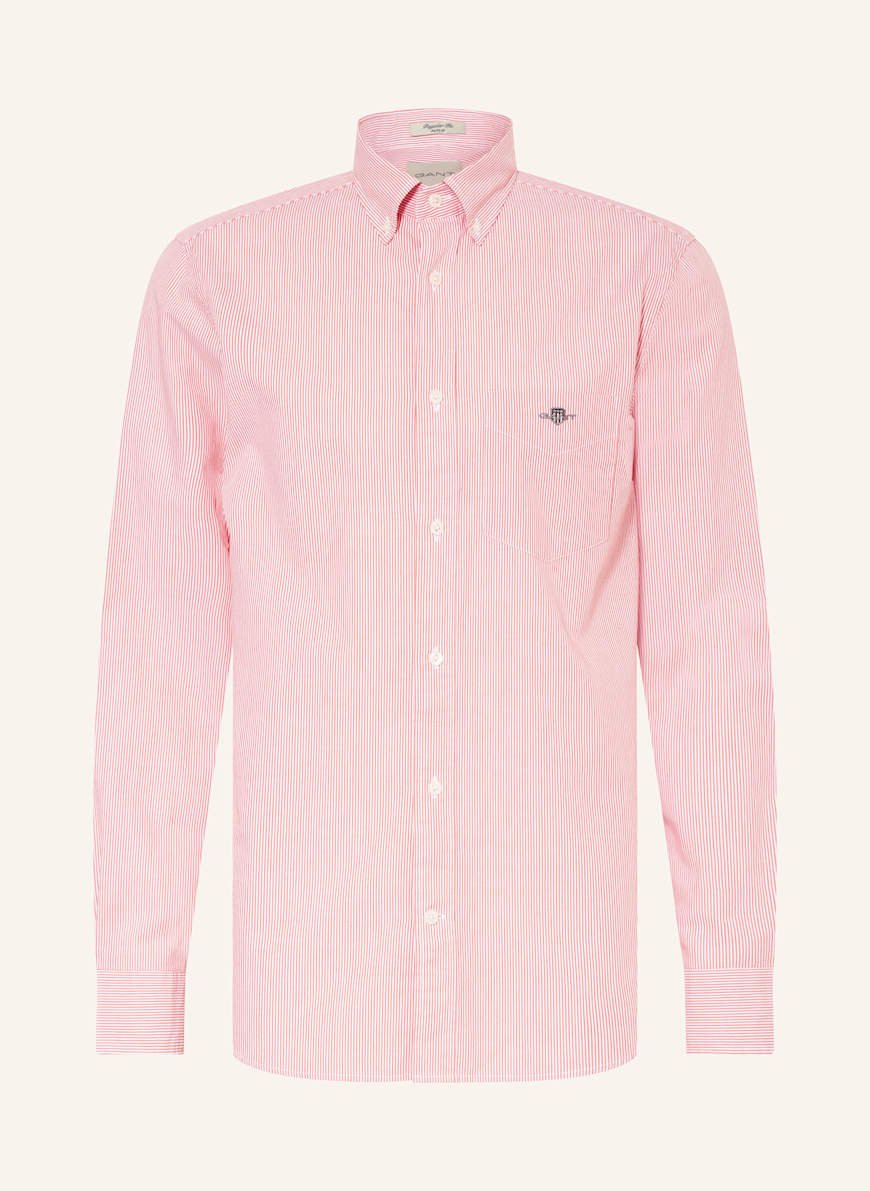GANT Hemd Comfort Fit: DUNKELORANGE/ WEISS
