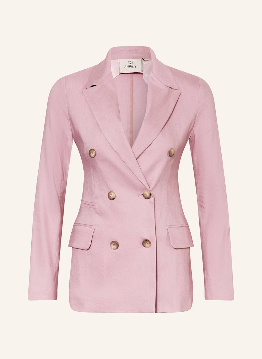 ANFINY Blazer LEONA mit Leinen in pink
