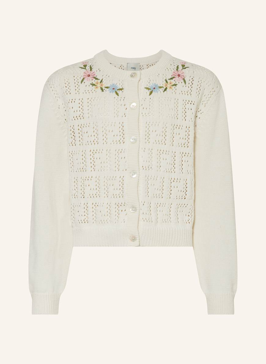 FENDI Strickjacke: ECRU