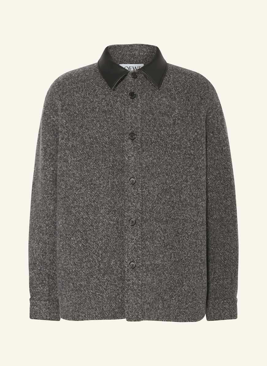 LOEWE Overshirt: DUNKELGRAU