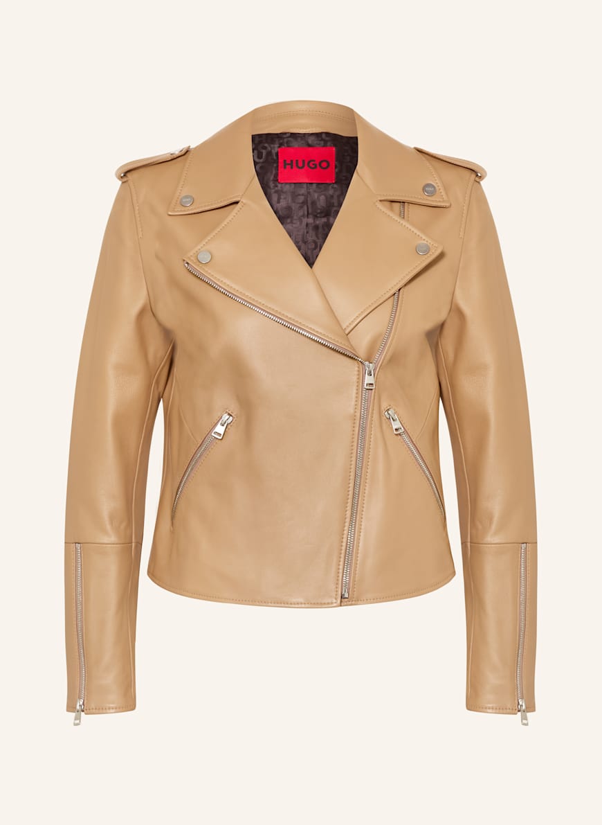HUGO Leather LUJANA in beige
