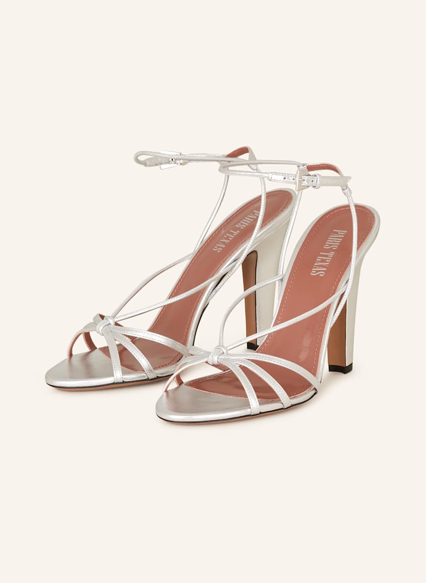 PARIS TEXAS Sandals BIANCA in silver