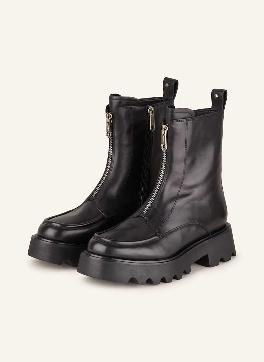 Ankle Boots Bikerboots Mit Nieten MARC CAIN Biker Boots Mit Nieten