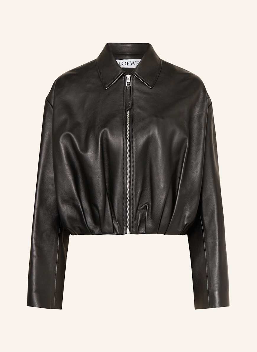 LOEWE Lederjacke: SCHWARZ