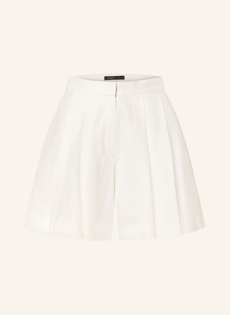 maje Shorts mit Leinen: ECRU