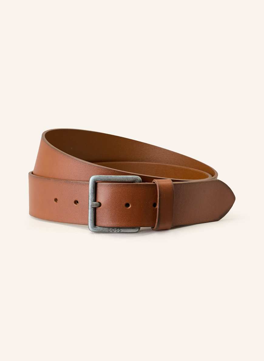 BOSS Ledergürtel JEEKO: BRAUN