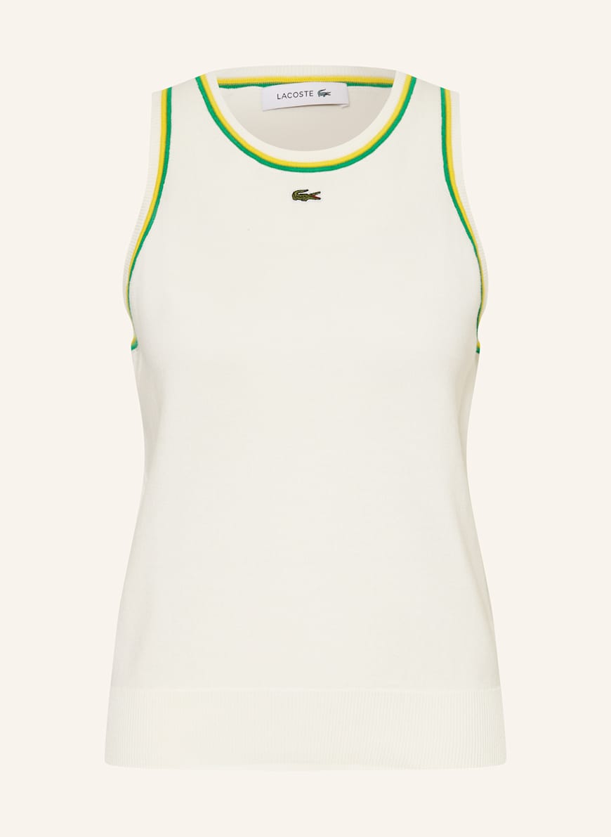 LACOSTE Stricktop: ECRU