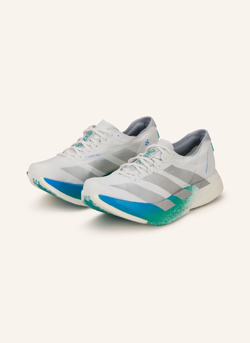adidas Laufschuhe ADIZERO ADIOS PRO 4: WEISS/ SILBER/ GRÜN