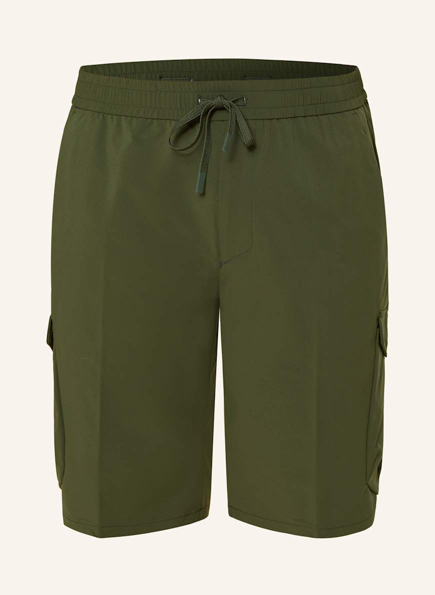 BOSS Cargoshorts URBANEX Tapered Fit: DUNKELGRÜN