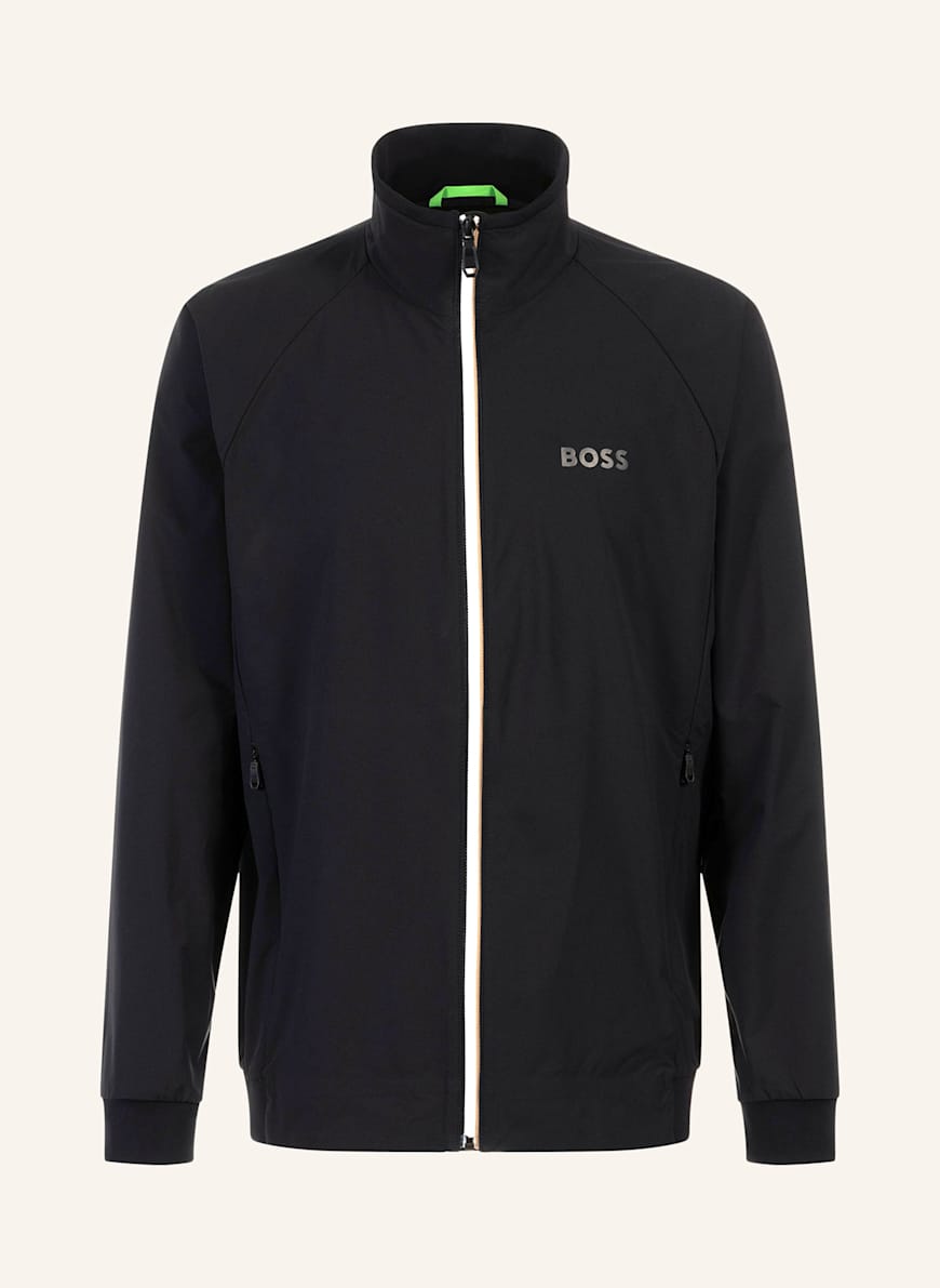 BOSS Trainingsjacke ALLEY: SCHWARZ