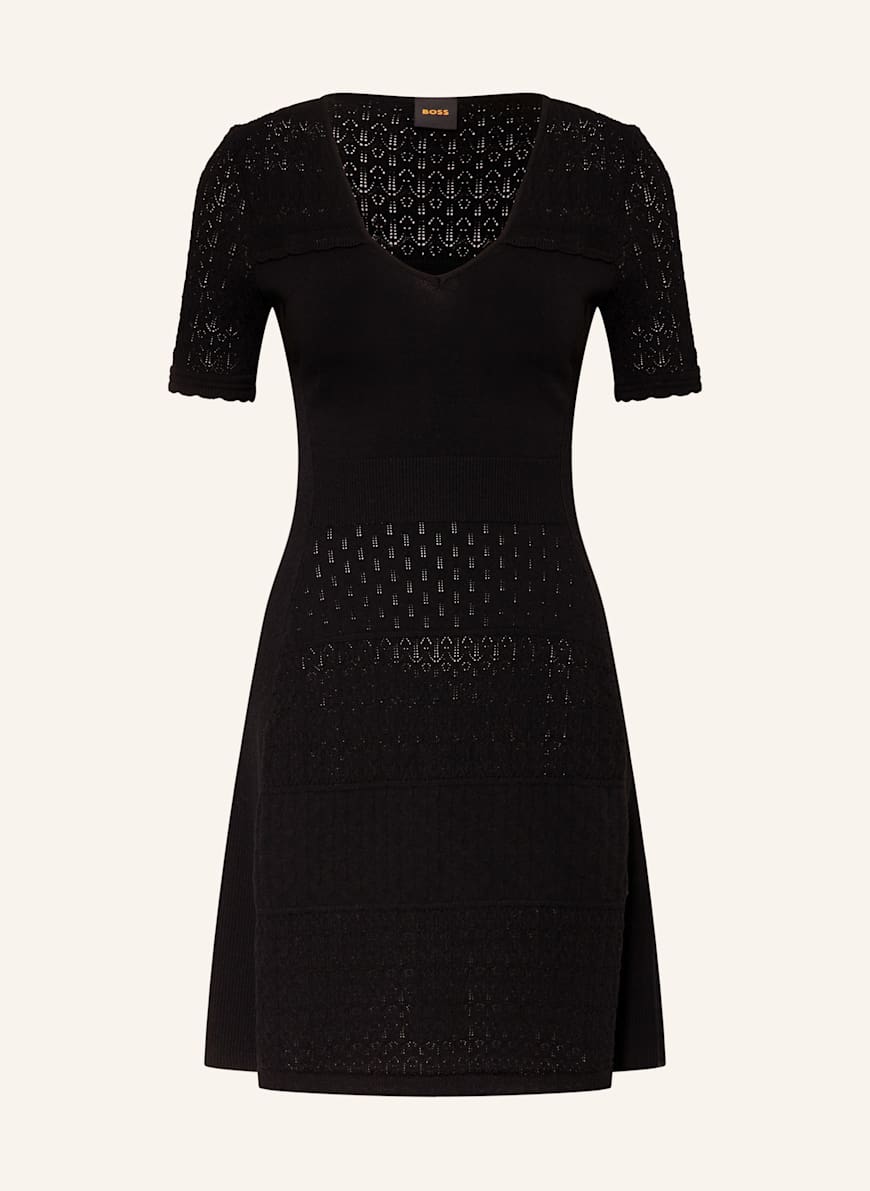 BOSS Strickkleid FUART: SCHWARZ