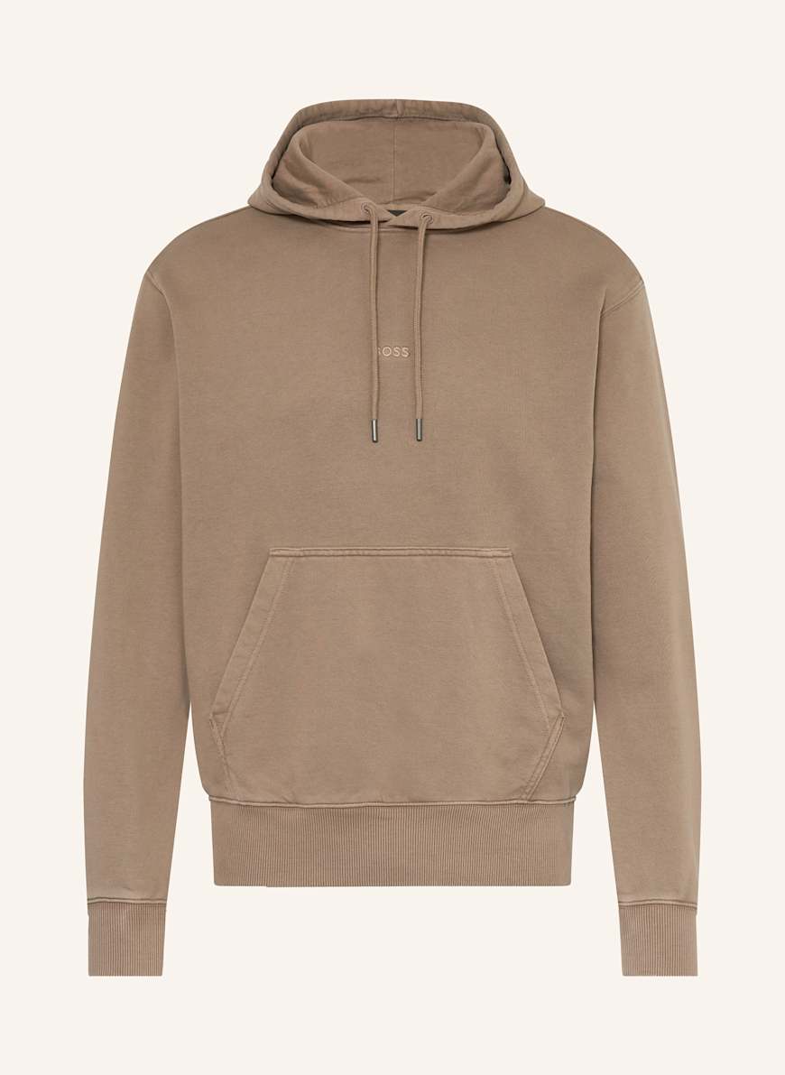 BOSS Hoodie WE_DYE_HOOD: HELLBRAUN
