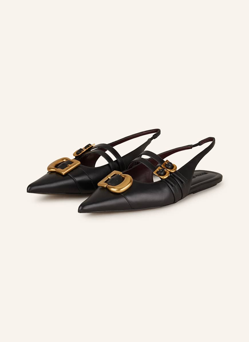 MARC JACOBS Mary-Jane-Ballerinas: SCHWARZ