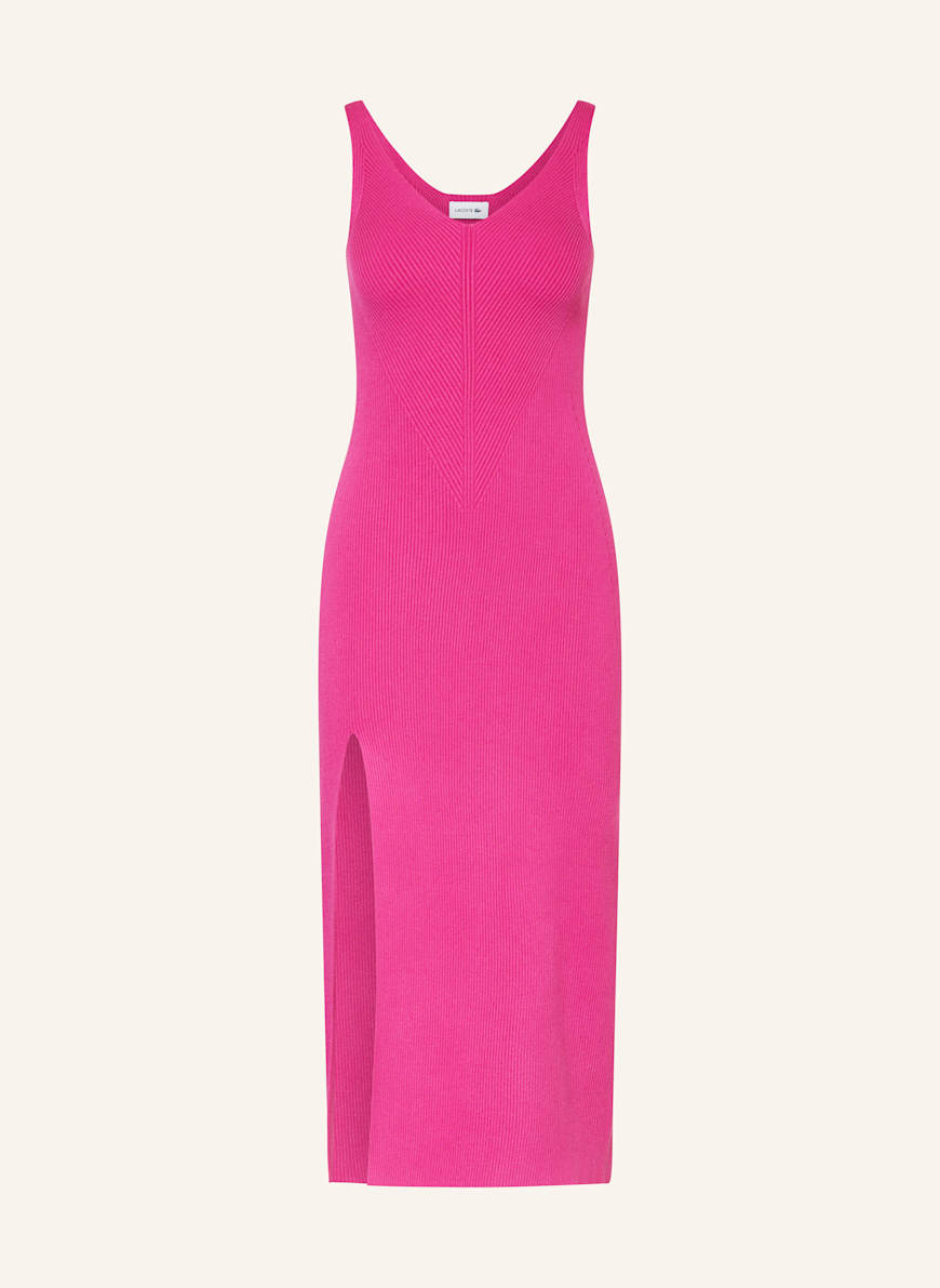 LACOSTE Strickkleid: PINK