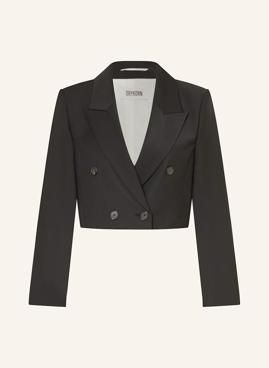 DRYKORN Cropped-Blazer GARVOCK: SCHWARZ