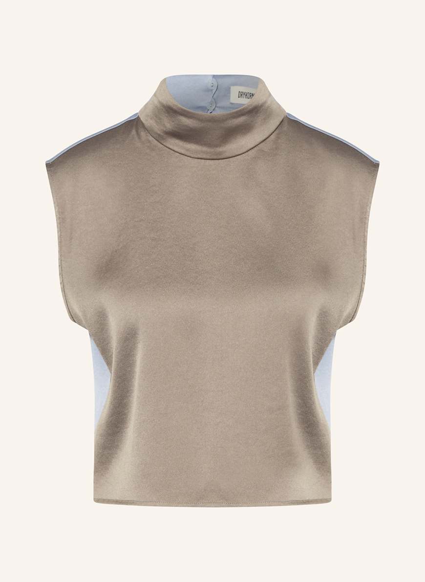 DRYKORN Blusentop DAFINA: HELLBLAU/ GRAU