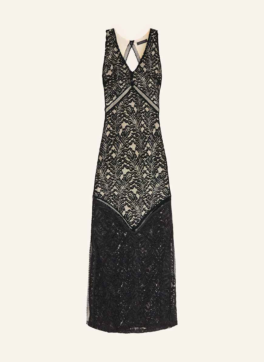 GUESS Spitzenkleid CHRISTEL mit Cut-out: SCHWARZ
