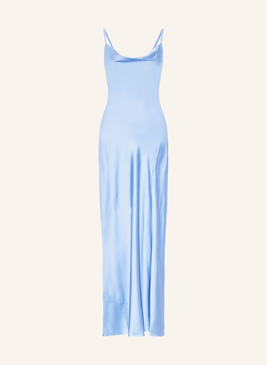 GUESS Satinkleid ADLE: HELLBLAU