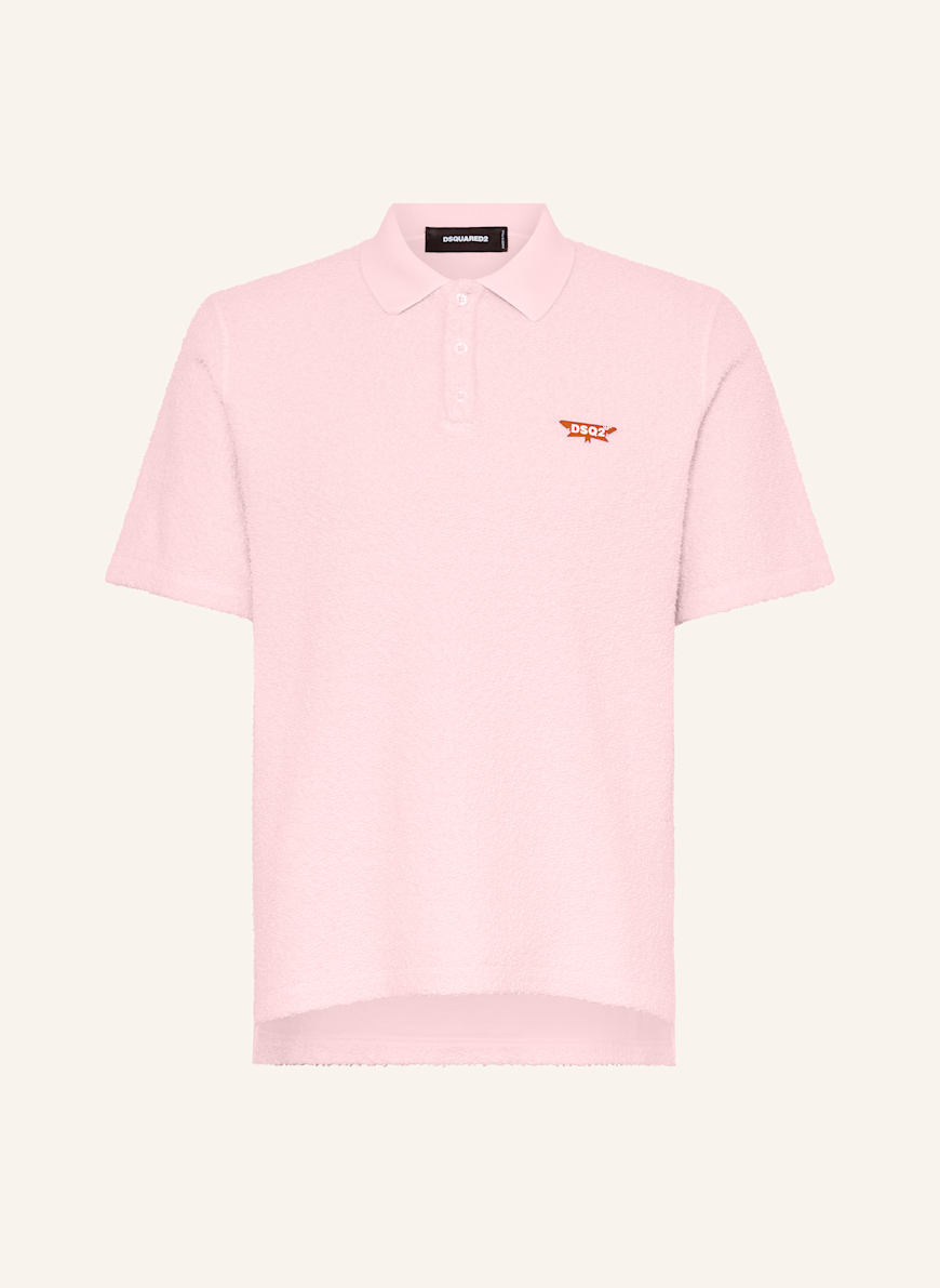 DSQUARED2 Frottee-Poloshirt Tennis Fit: ROSA