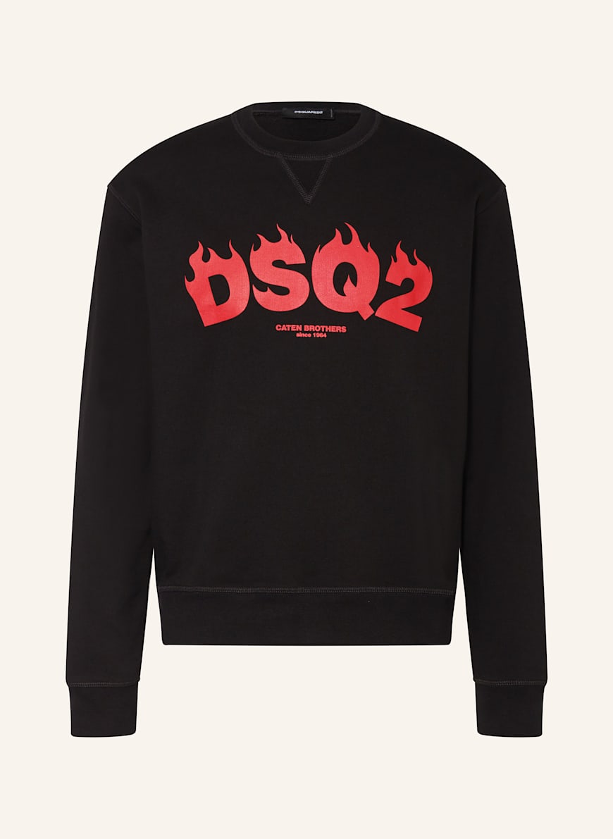 DSQUARED2 Sweatshirt COOL FIT: SCHWARZ