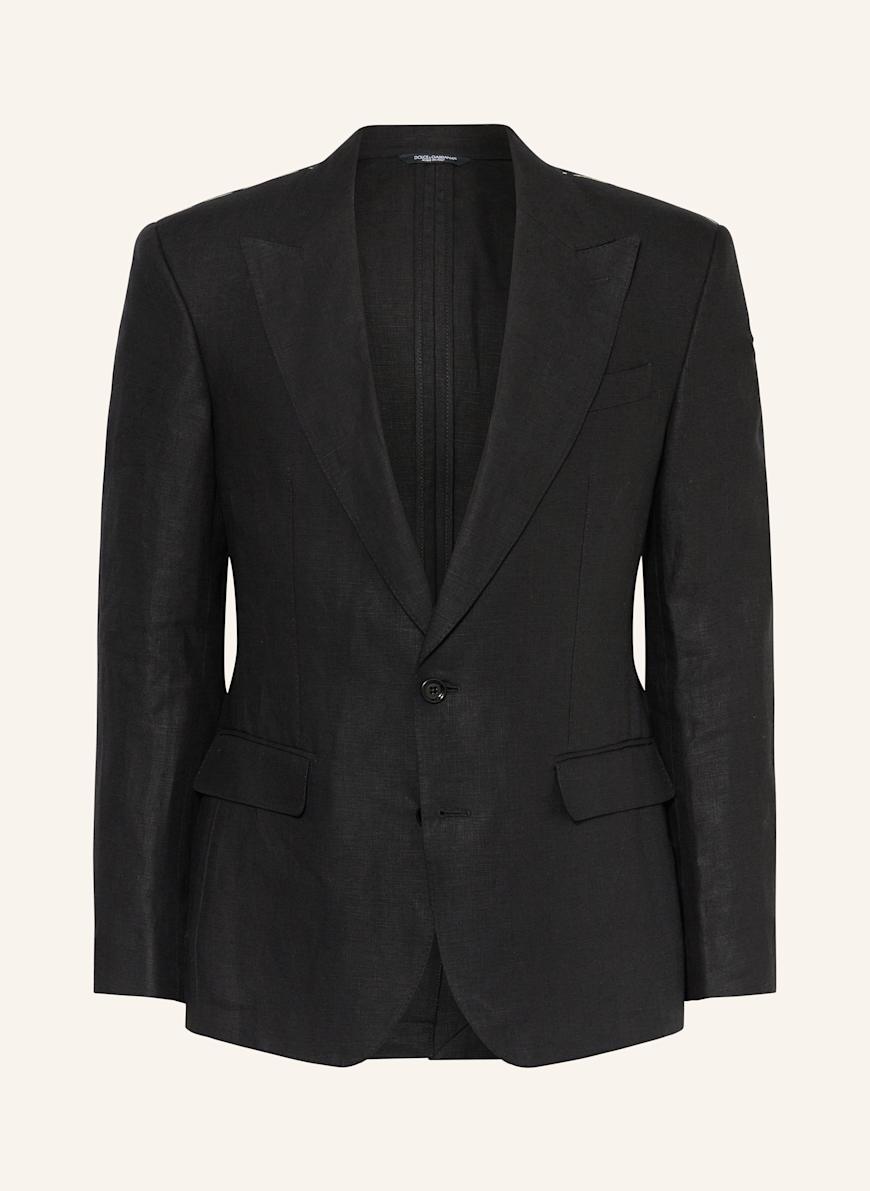 DOLCE & GABBANA Leinensakko Extra Slim Fit: SCHWARZ