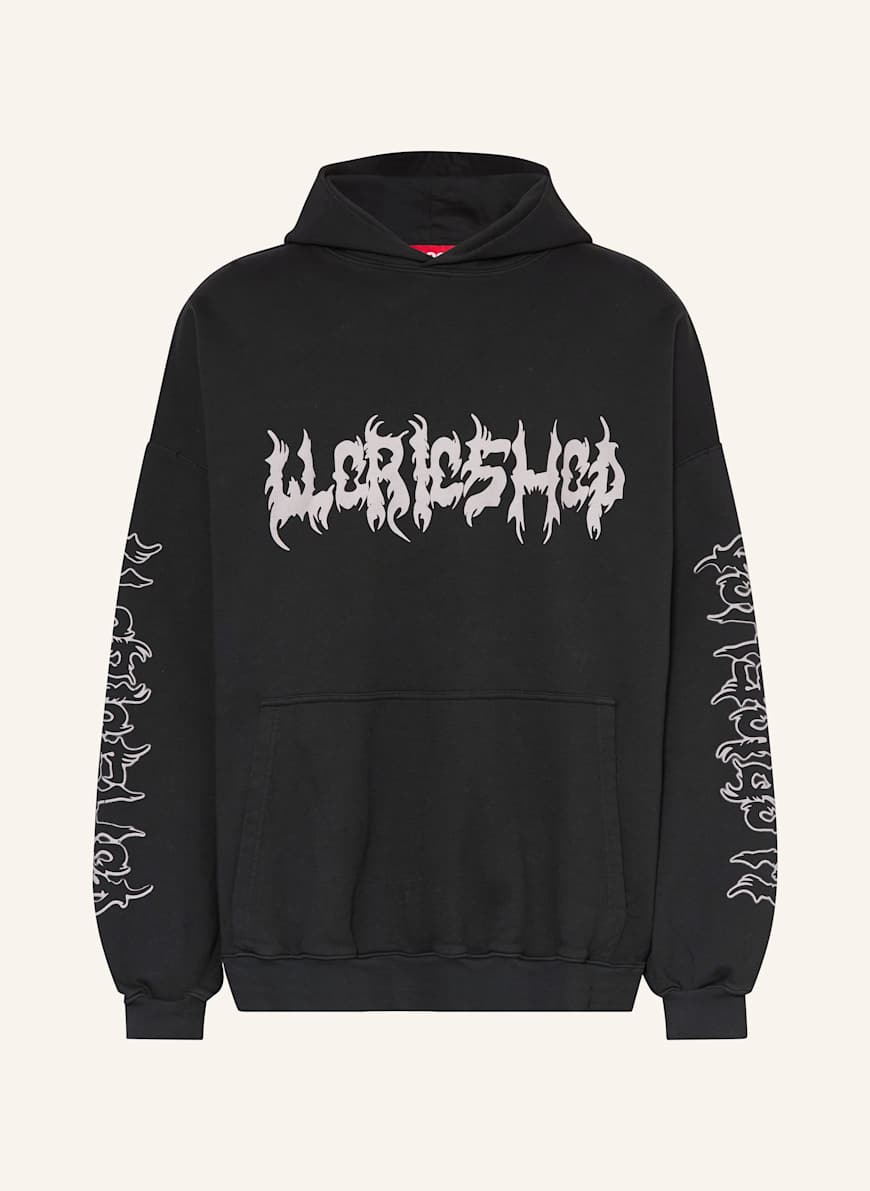 032c FAITHLESS oversized hoodie in black