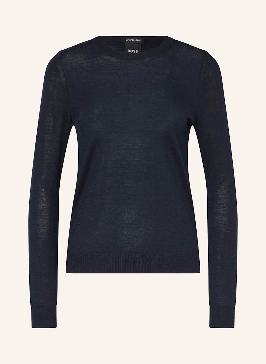 BOSS Pullover FERPINA: DUNKELBLAU