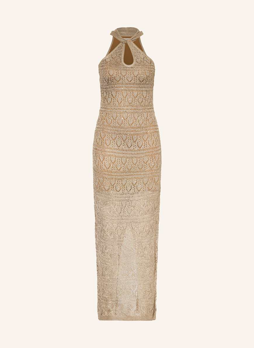 GUESS Strickkleid CYNTHIA mit Pailletten: BEIGE