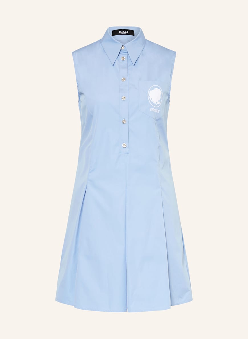 VERSACE Hemdblusenkleid: HELLBLAU