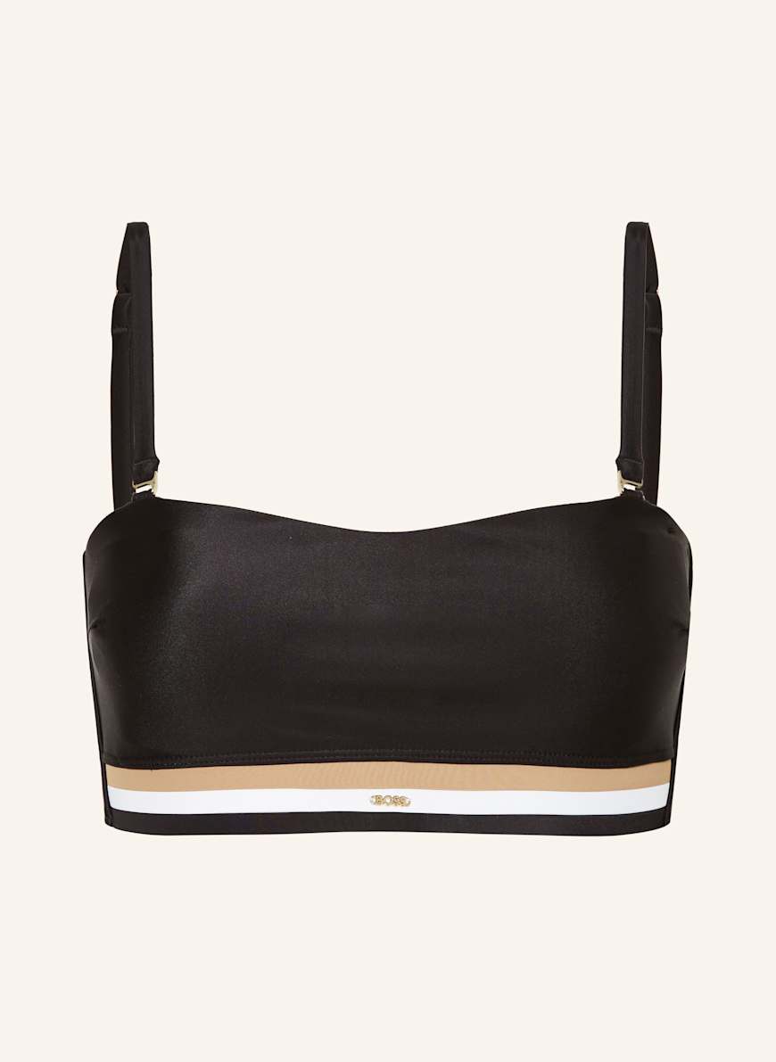 BOSS Bandeau-Bikini-Top ICONIC: SCHWARZ