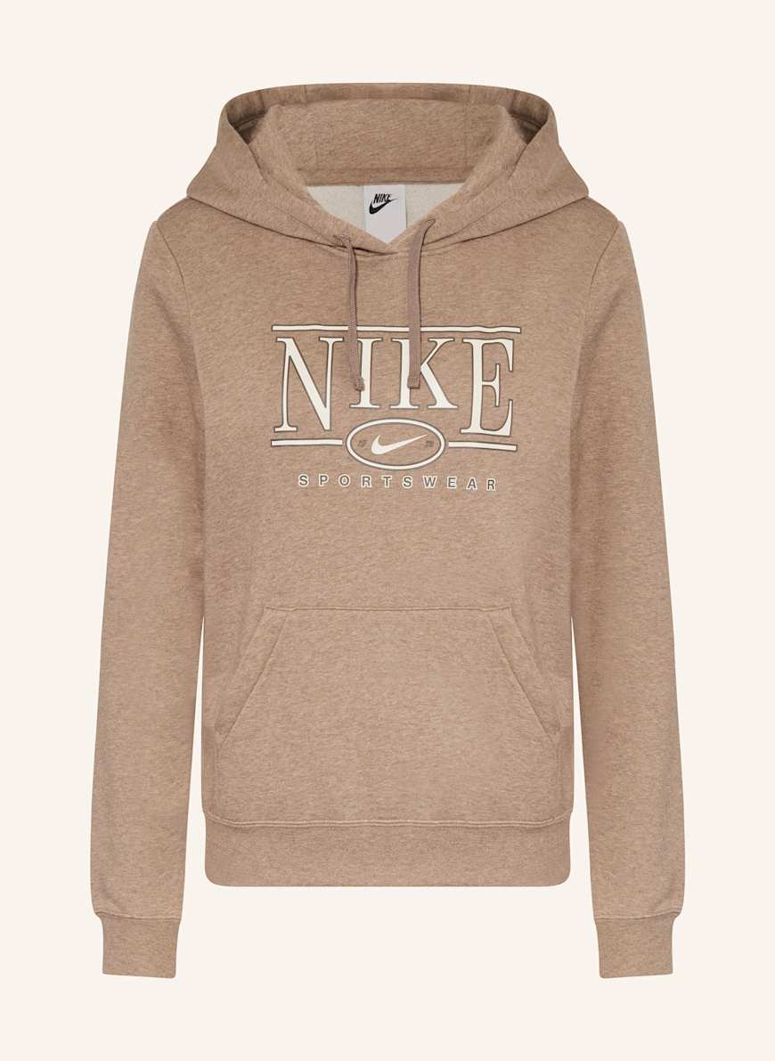 Nike Hoodie CLUB: DUNKELBRAUN