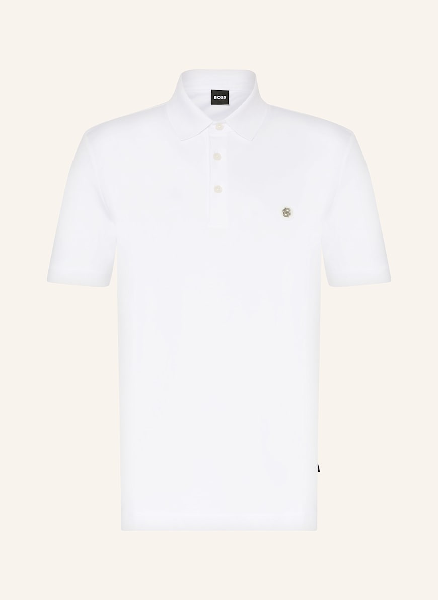 BOSS Jersey-Poloshirt PARRIS: WEISS