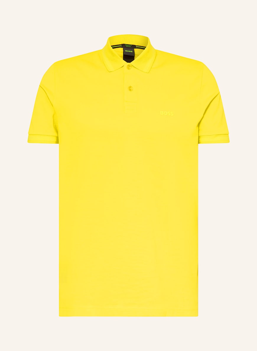 BOSS Piqué-Poloshirt PIO Regular Fit: GELB