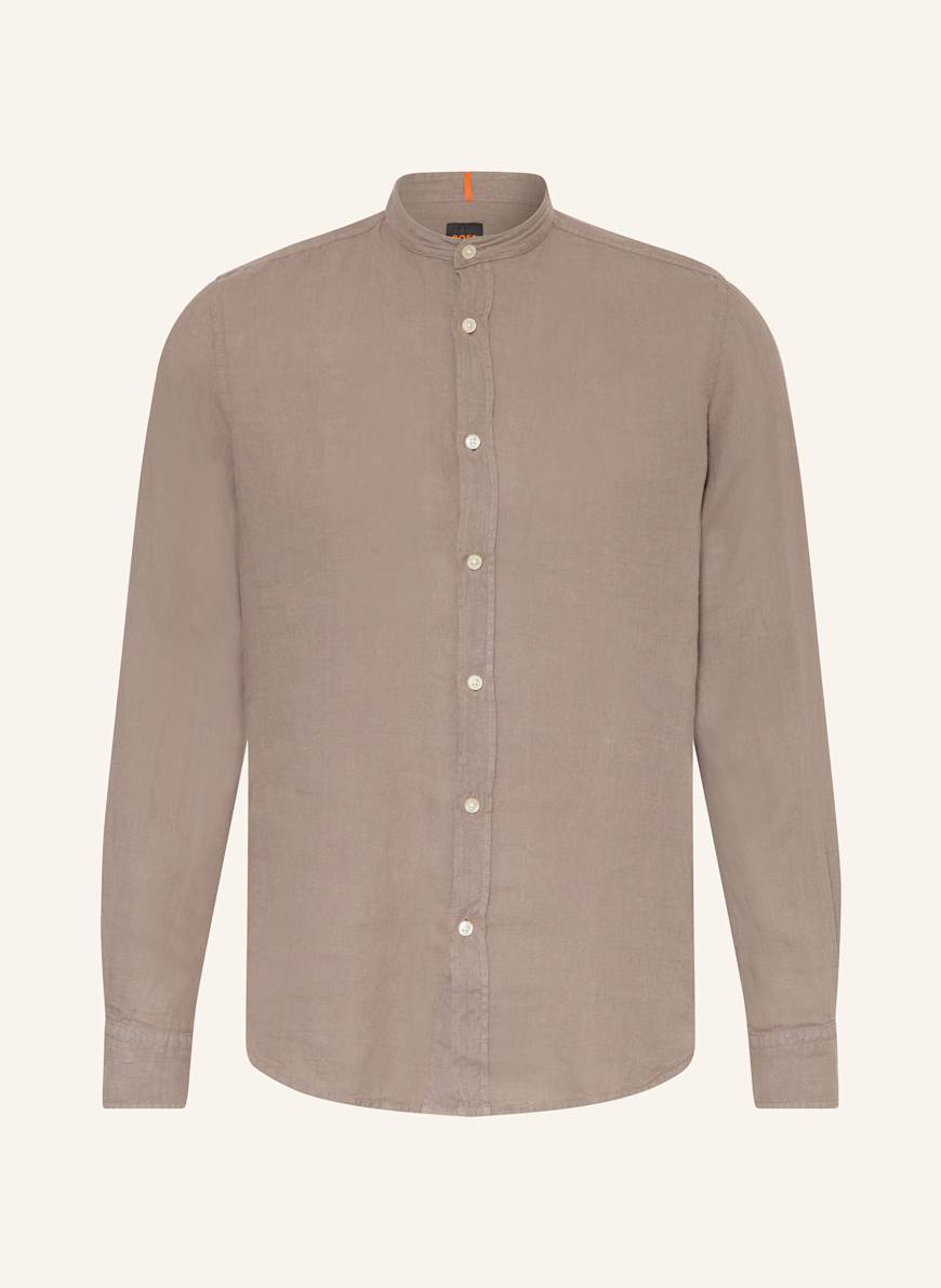 BOSS Leinenhemd RACE Regular Fit: TAUPE