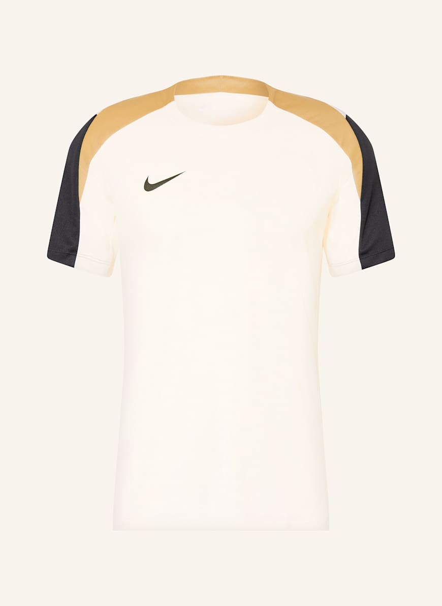 Nike T-Shirt STRIKE: ECRU/ GOLD/ SCHWARZ